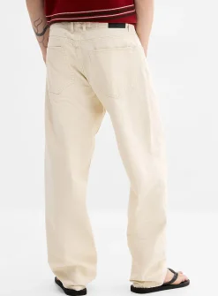 Cream 5-pocket jean
