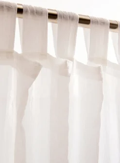 Crinkled texture sheer curtain