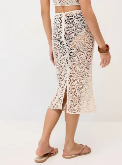Crochet midi skirt