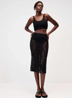 Crocheted mini cami