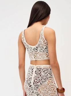 Crocheted mini cami