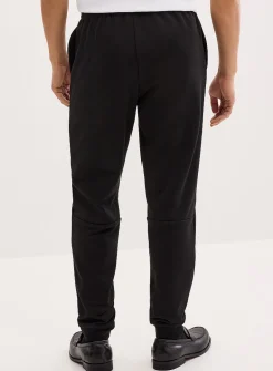Crocodile emblem terry-lined joggers