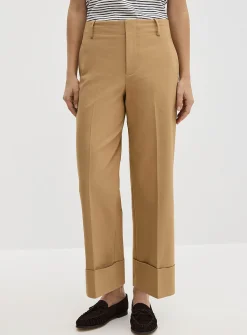Cuffed structured pant