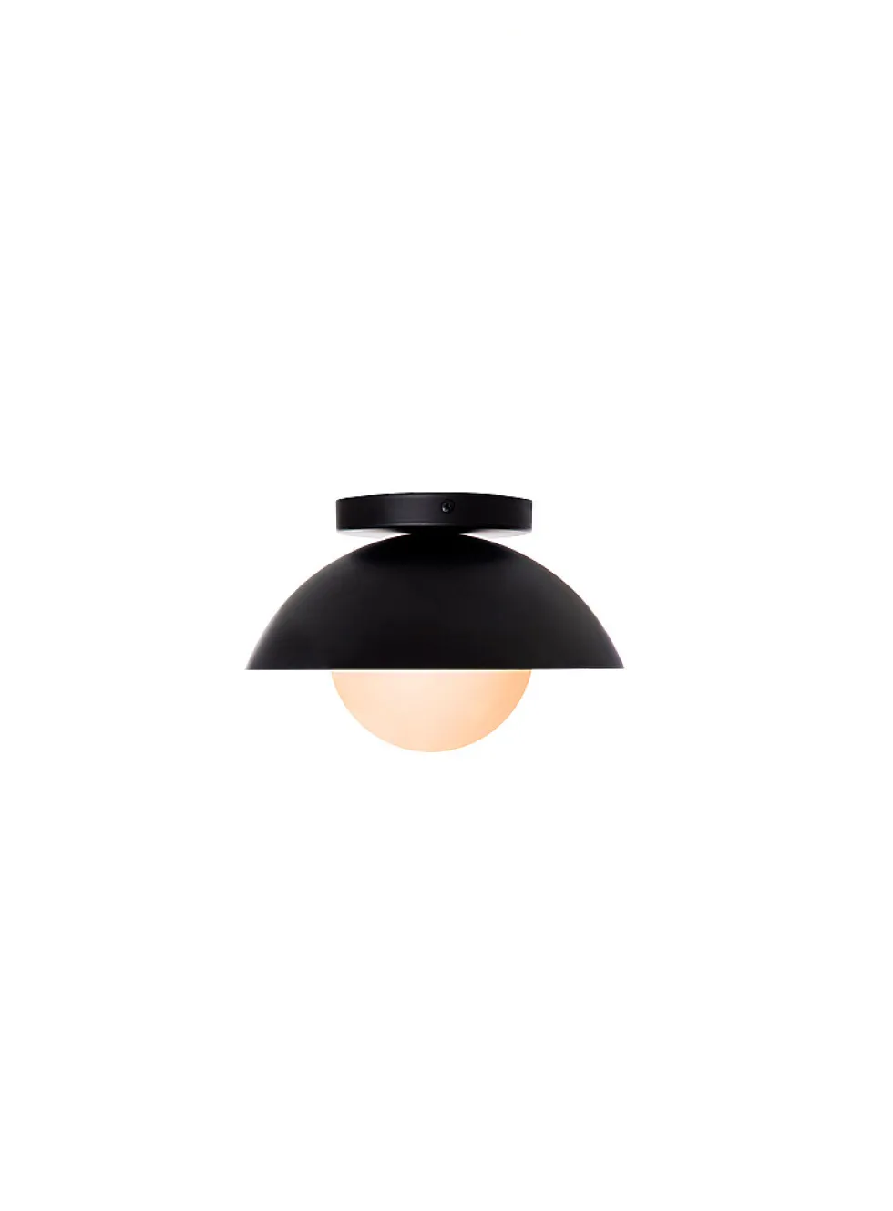 Danoise interior and exterior matte black light fixture