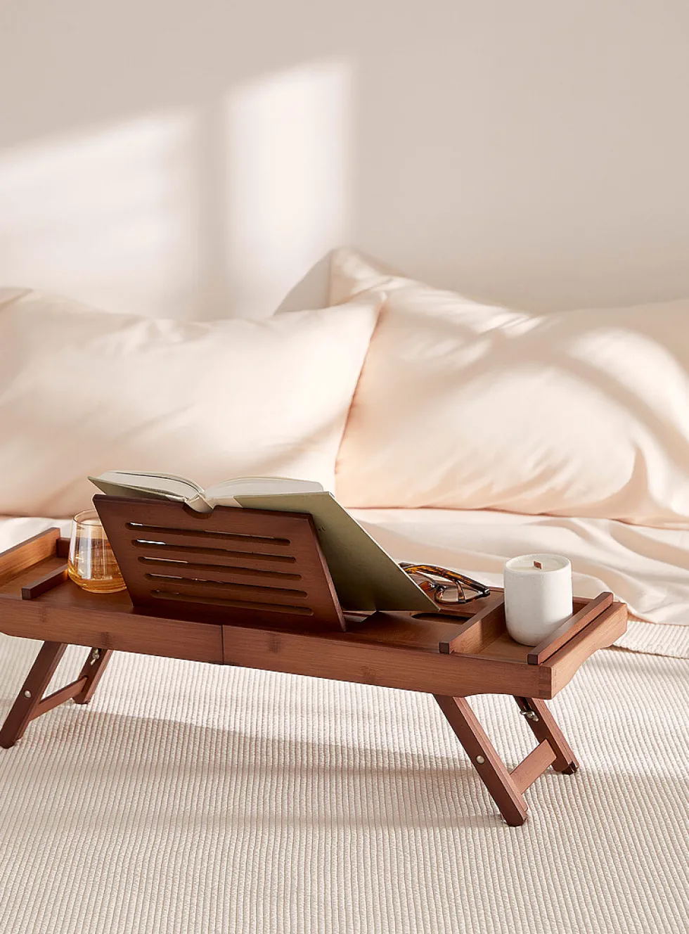 Dark bamboo 2-in-1 tray
