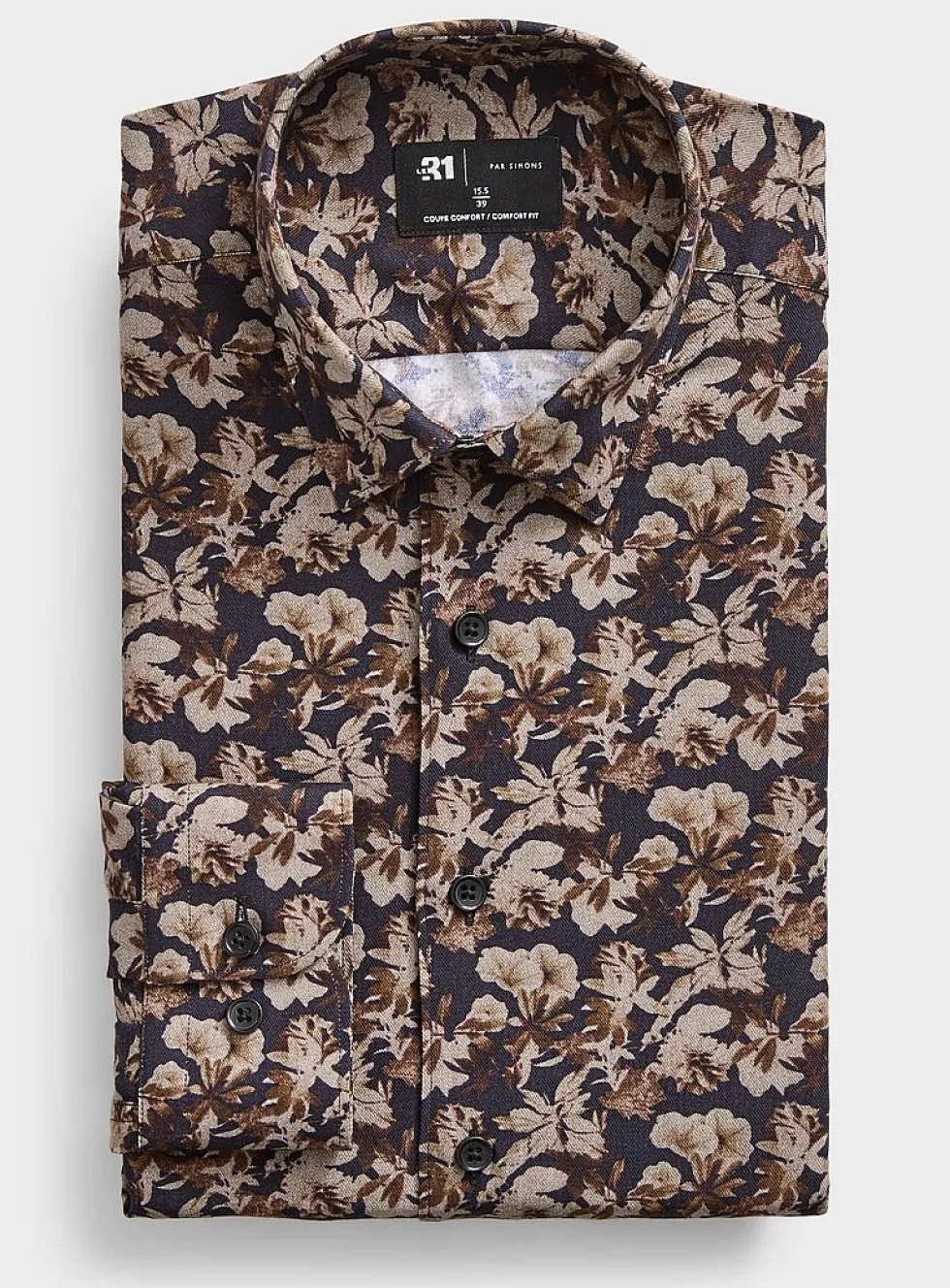 Dark floral shirt