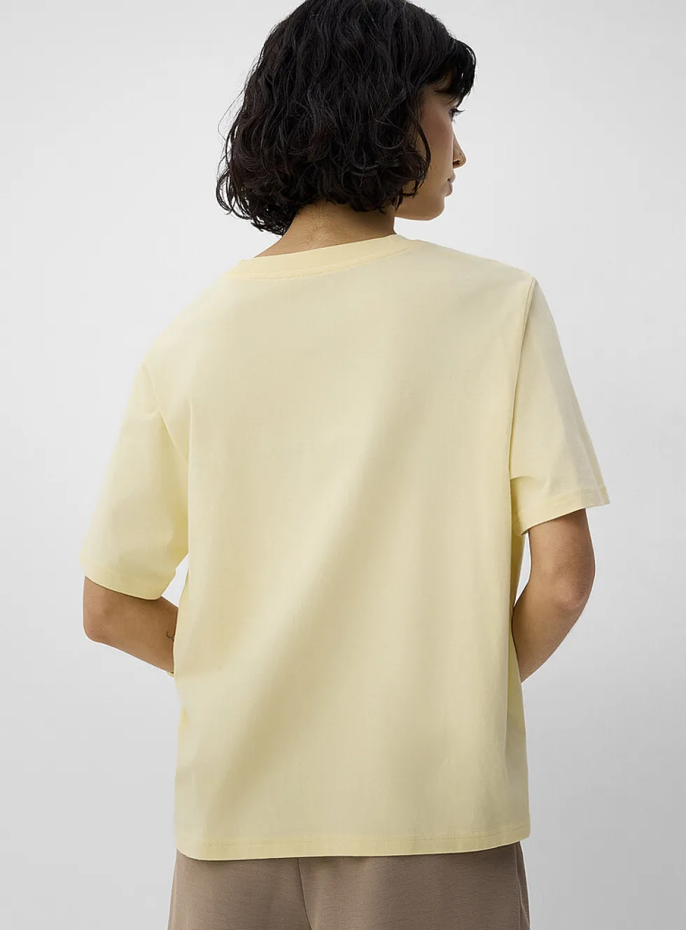 Decorated print loose boxy-fit T-shirt
