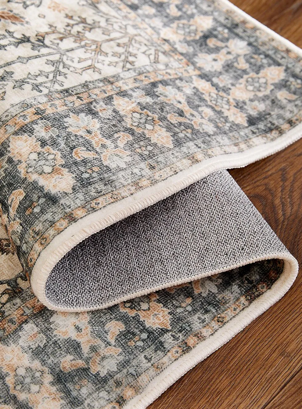 Desert night washable hallway rug