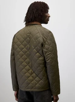 Diamond-quilted heritage jacket