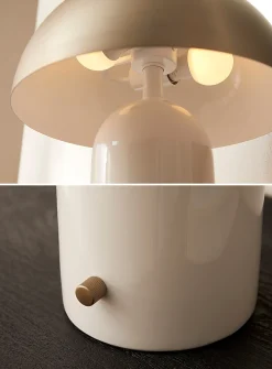 Domed shade sleek table lamp