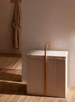 Double compartment laundry basket