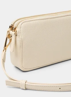 Double-compartment minimalist crossbody bag