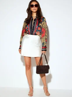 Double-faced satin shirt