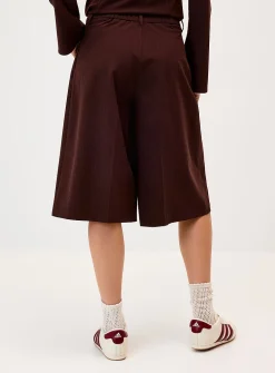 Double-pleated dress Bermuda short