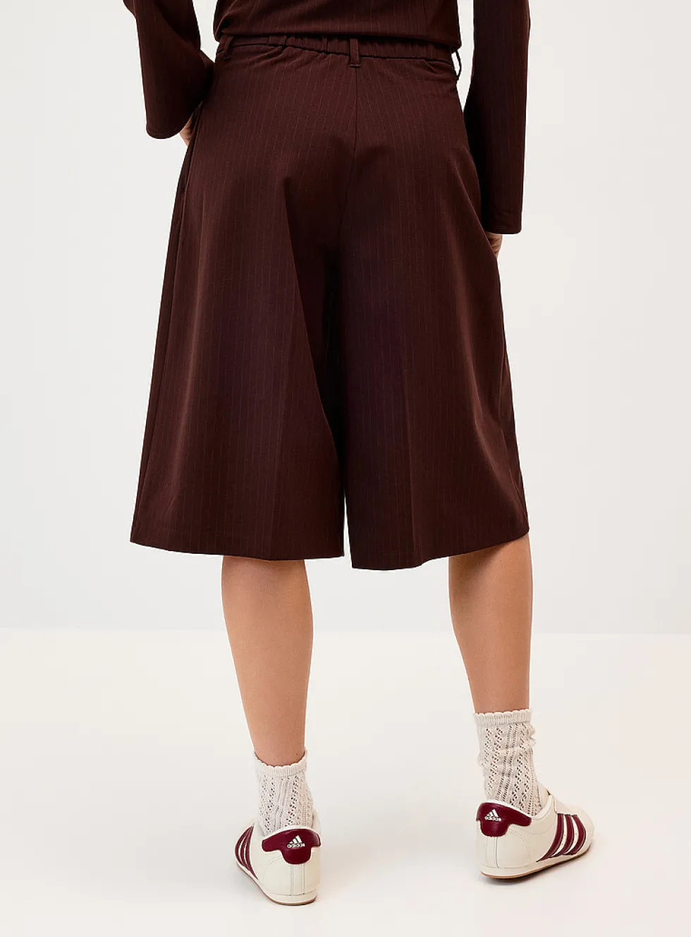 Double-pleated dress Bermuda short