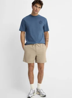 Drawstring-waist chino short
