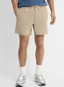 Drawstring-waist chino short