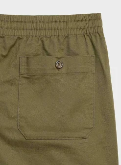 Drawstring-waist chino short