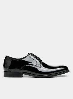 Duval patent leather derby shoes