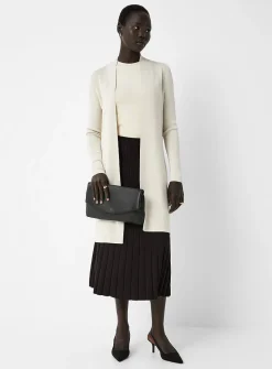 Elongated open cardigan
