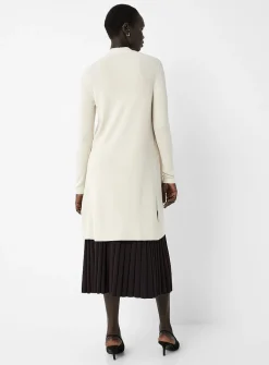 Elongated open cardigan