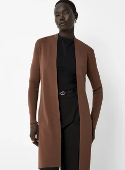 Elongated open cardigan