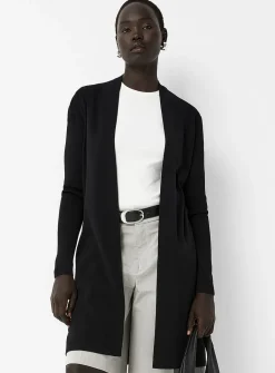 Elongated open cardigan