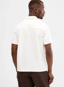 Embossed geo shirt