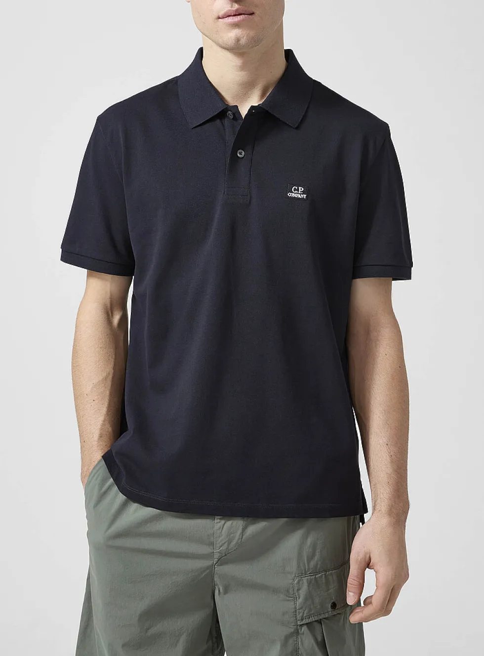 Embroidered emblem polo