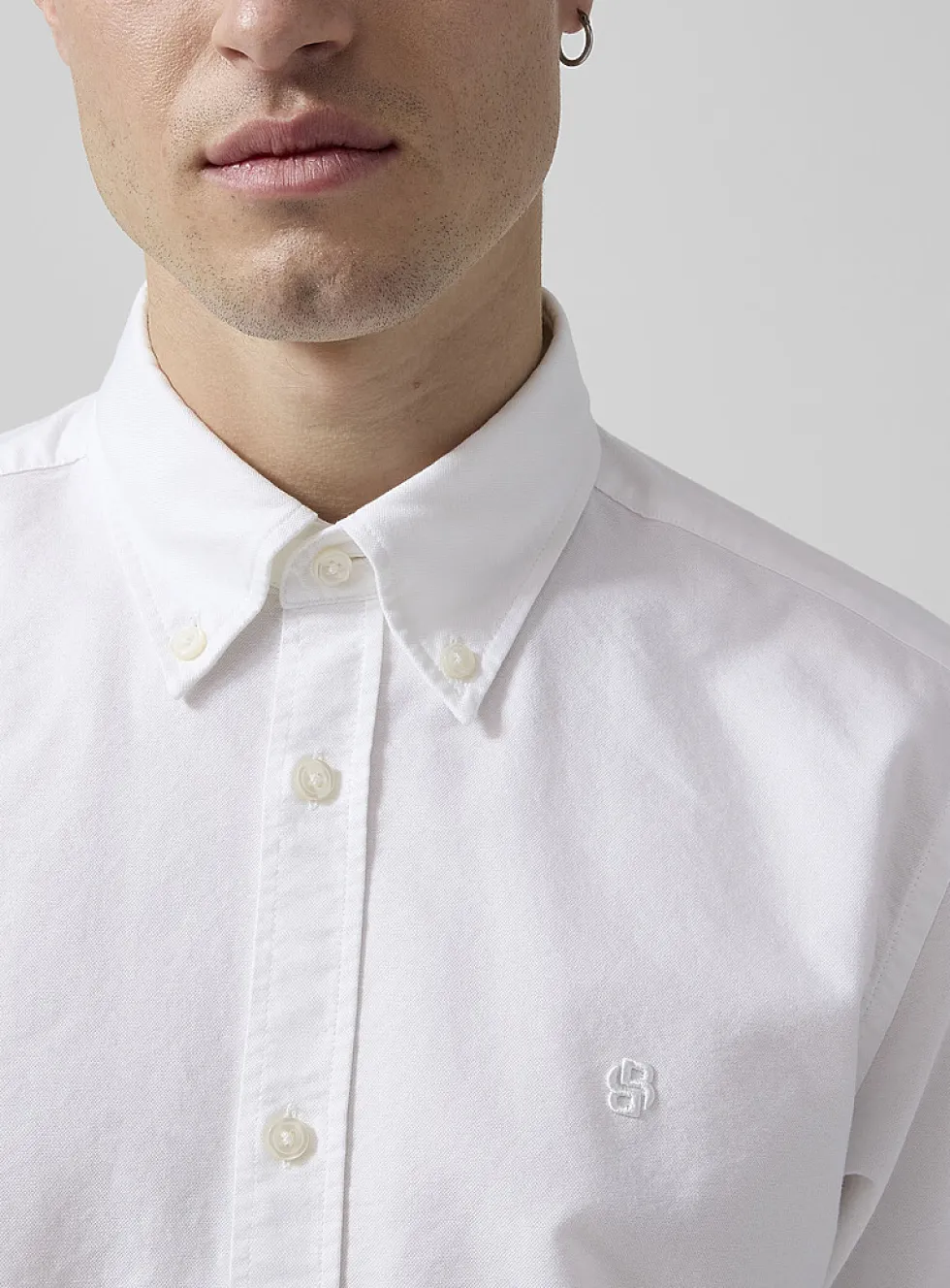 Embroidered monogram Oxford shirt