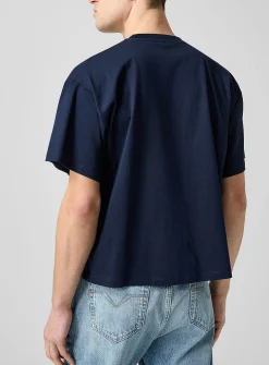 Embroidered pocket boxy-fit T-shirt