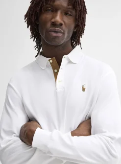 Embroidered rider jersey polo