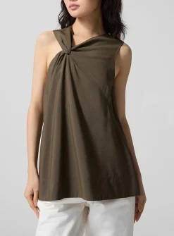 Enora tie-effect blouse