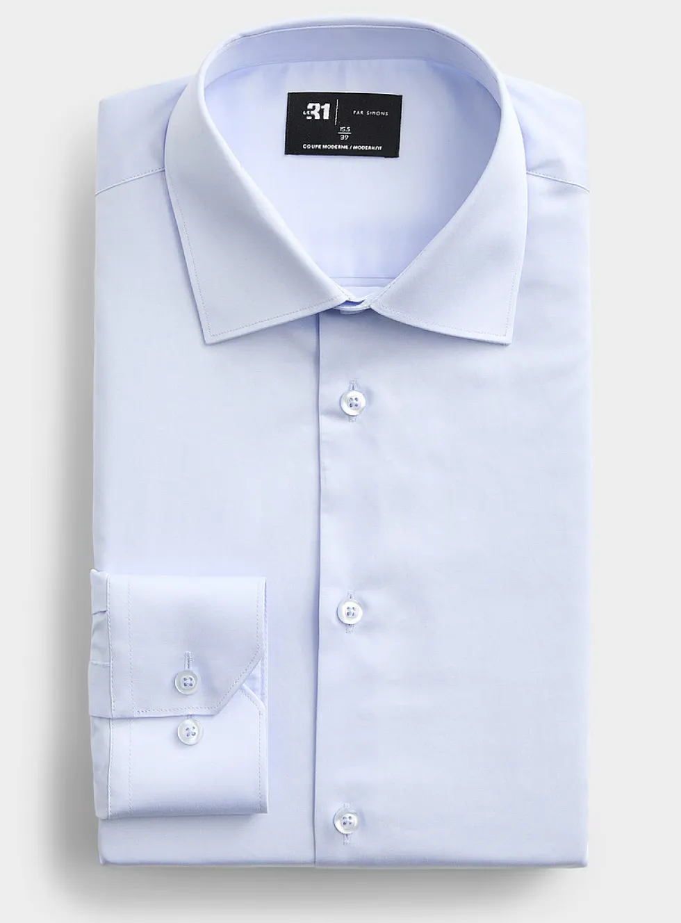 Essential satiny cotton shirt