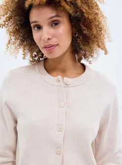 Essential solid boxy-fit cardigan
