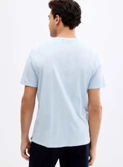 Etched-stripe T-shirt