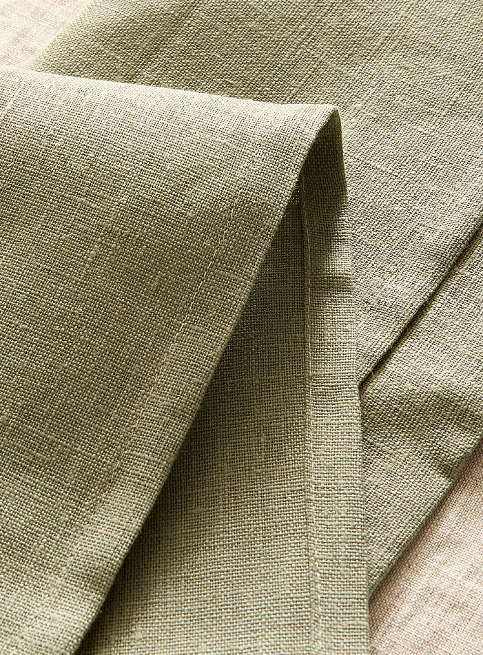 Eucalyptus green pure linen napkins