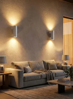 Evolution two-way cylindrical wall sconce