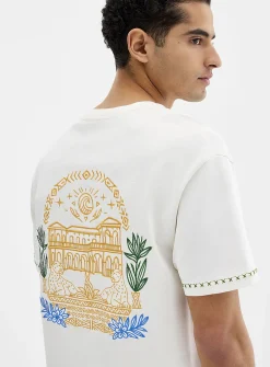 Exotic embroidery T-shirt