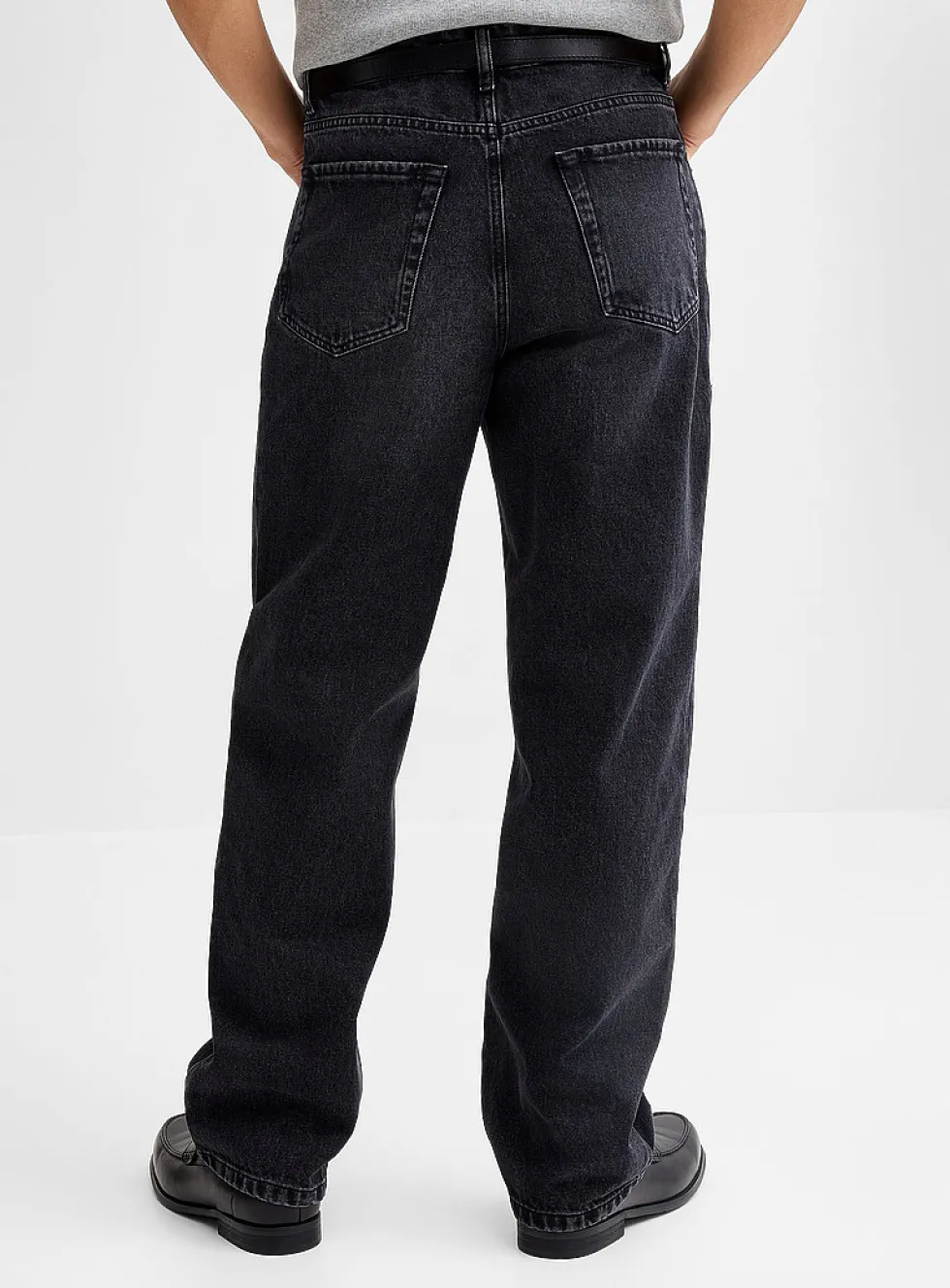 Faded black jean
