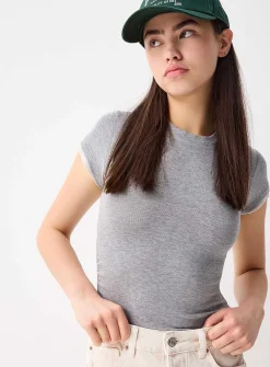 Faux-layered T-shirt