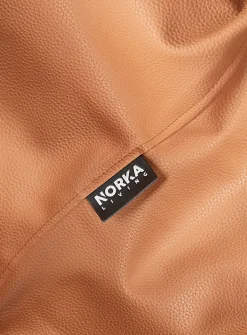 Faux-leather beanbag chair
