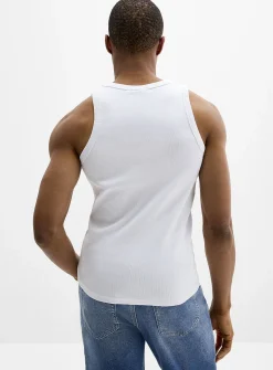Finely ribbed stretch tank