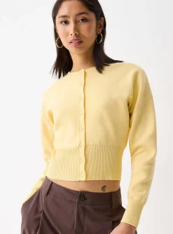 Fitted-waist cardigan