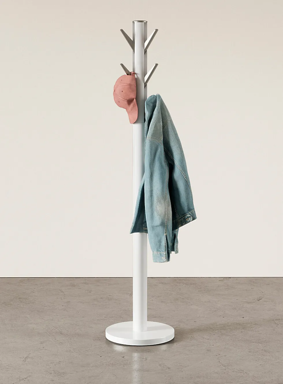 Flapper folding hook coat rack