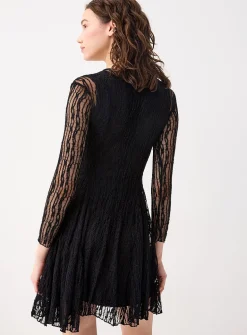 Flared lace dress