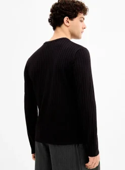 Flat-ribbed jersey T-shirt