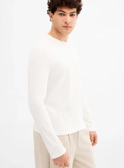 Flat-ribbed jersey T-shirt