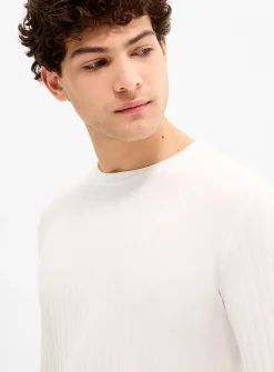 Flat-ribbed jersey T-shirt