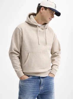 Fleece-lined raglan hoodie